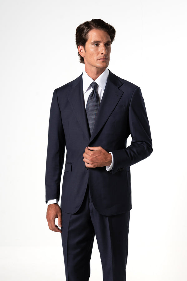 Fil a fil Stone Gray Wool Suit
