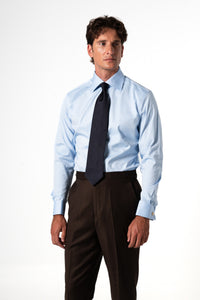 Plain Blue Business Shirt