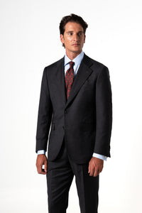 Fil a fil Stone Gray Wool Suit