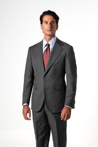 Fil a fil Stone Gray Wool Suit