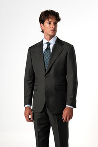 Fil a fil Stone Gray Wool Suit