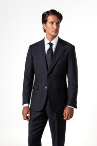 Fil a fil Stone Gray Wool Suit