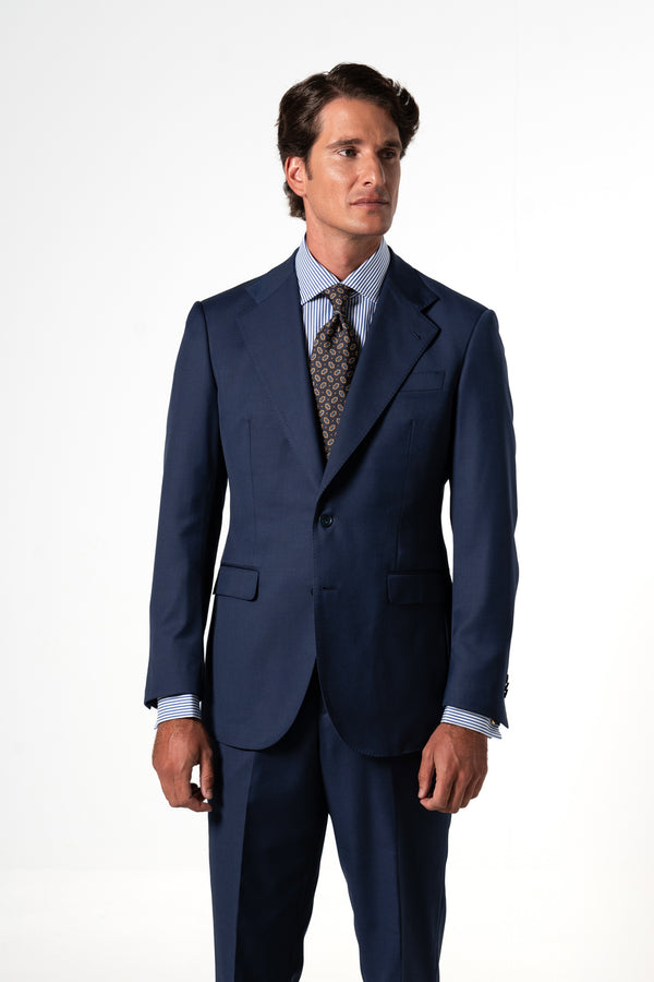 Fil a fil Stone Gray Wool Suit