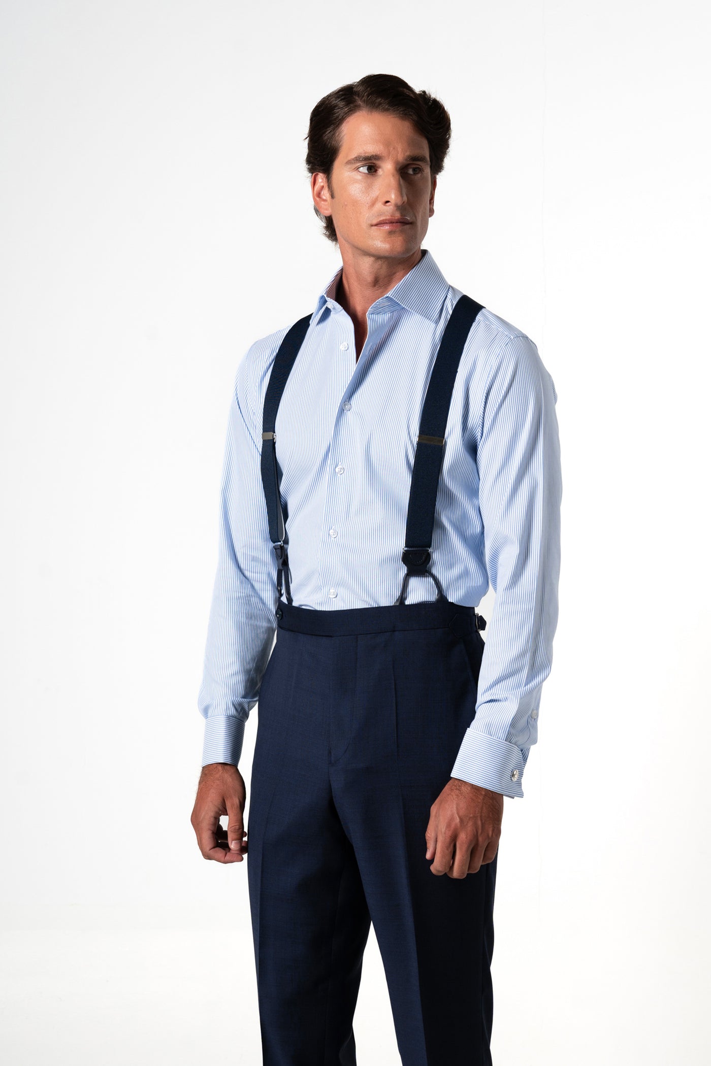 Stripes Blue Business Shirt