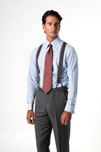 Wide Stripes Light Blue Business Shirt