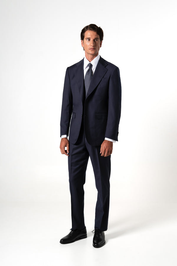 Fil a fil Stone Gray Wool Suit