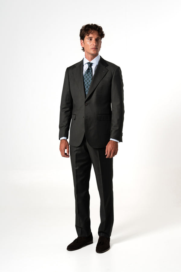Fil a fil Stone Gray Wool Suit