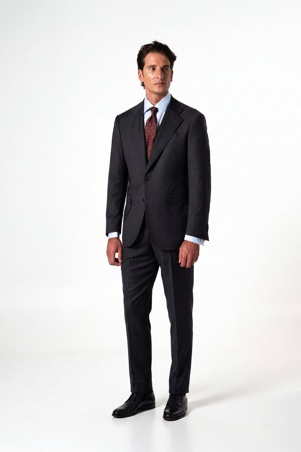 Fil a fil Stone Gray Wool Suit