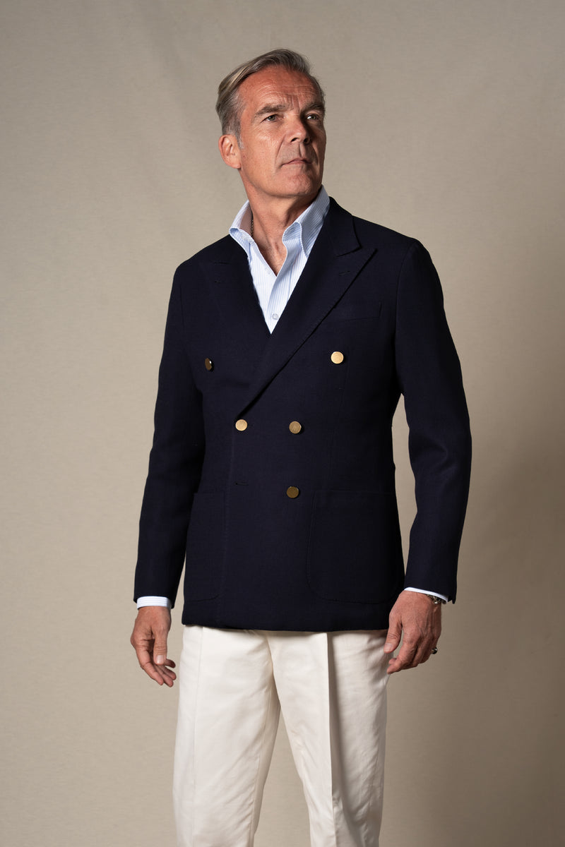 Dark Navy Plain Wool Tailoring Jacket