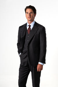 Plain Wool Dark Grey Tailoring Vest Single