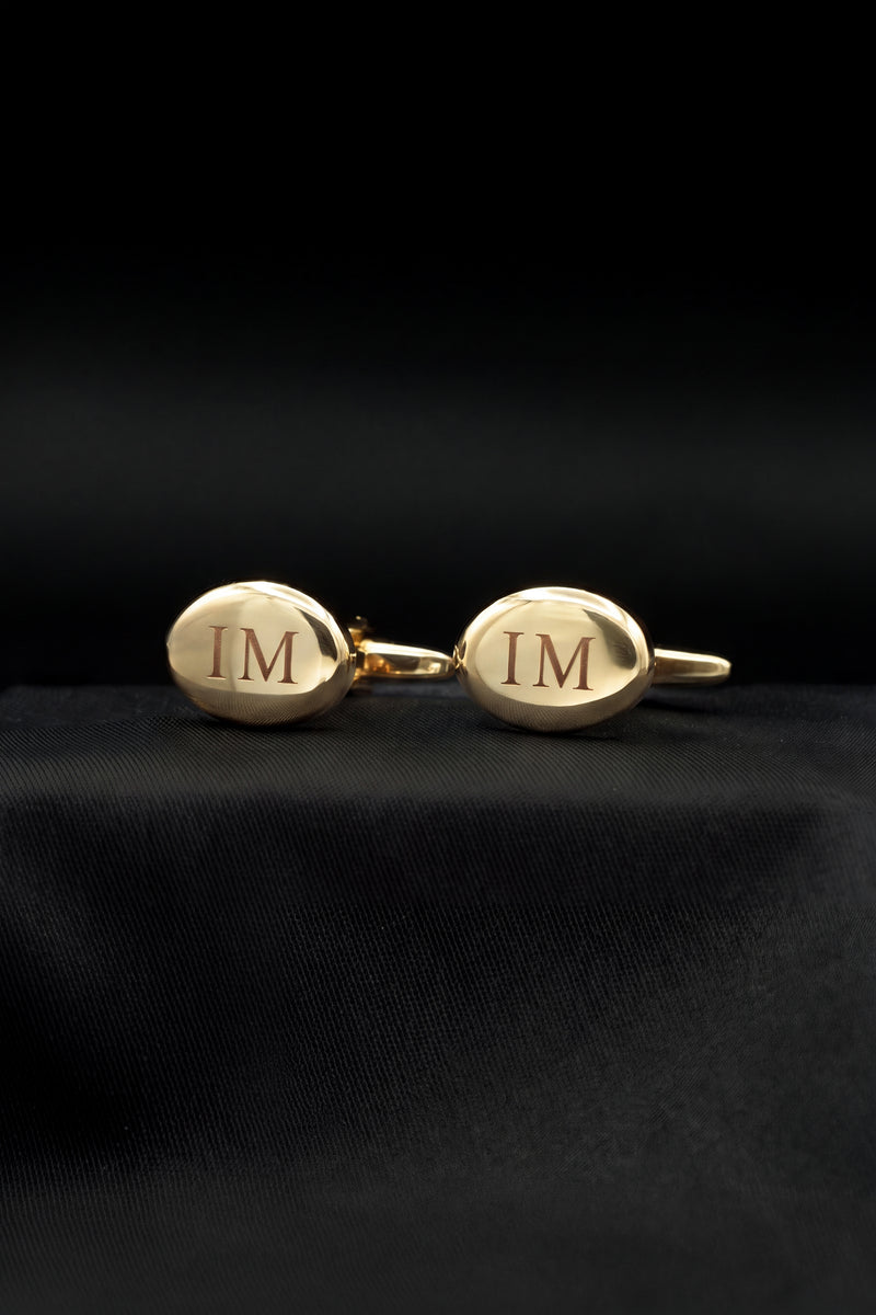 Gemelos Personalizados Oro