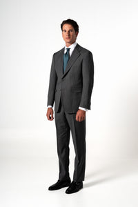 Fil a fil Stone Gray Wool Suit