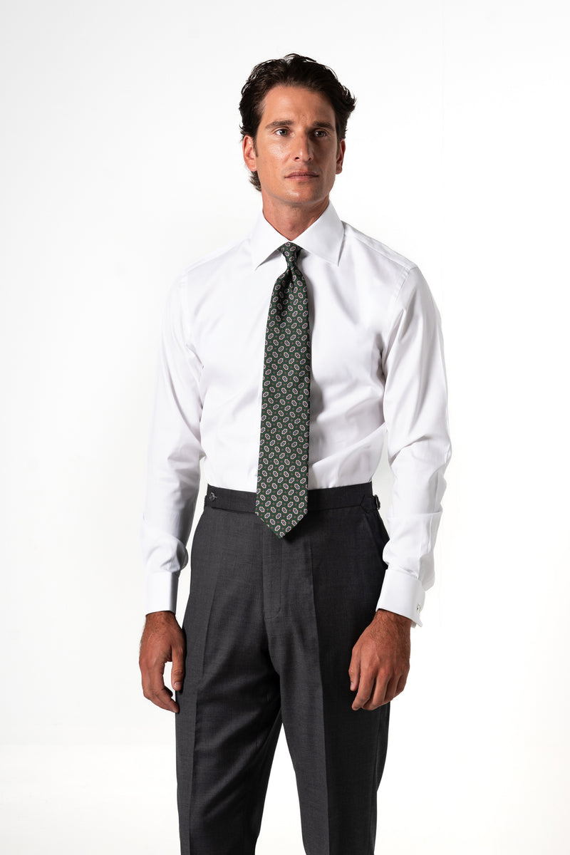 Plain Bambu White Business Shirt