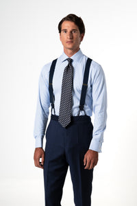 Stripes Blue Business Shirt