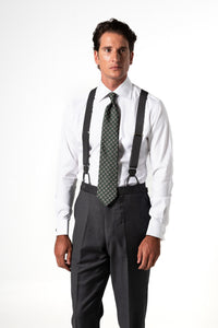 Plain Wool Stone Grey Tailoring Pants