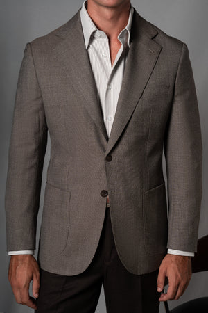 Moulin Beige Wool Blazer - Blazer a medida BUND