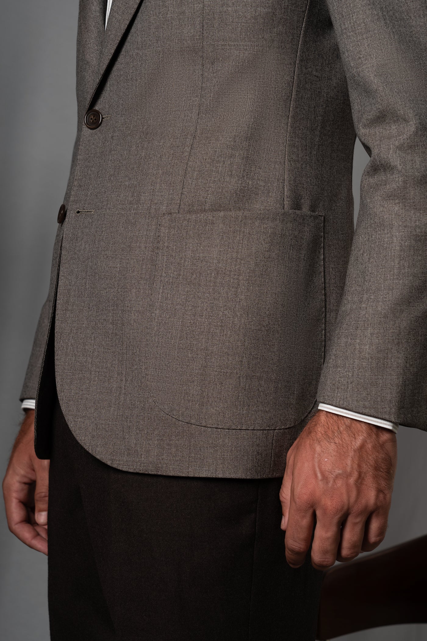 Moulin Beige Wool Blazer - Blazer a medida BUND