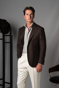 Moulin Chocolate Brown Wool Blazer