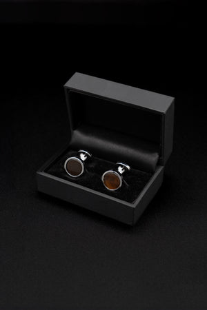 Gemelos Silver-Plated Black Onyx - BUND