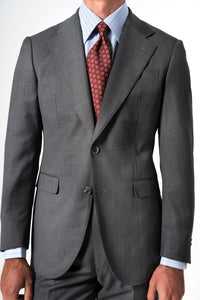 Fil a fil Stone Gray Wool Suit