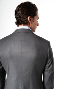 Fil a fil Stone Gray Wool Suit