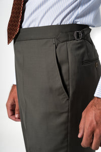 Fil a fil Stone Gray Wool Suit