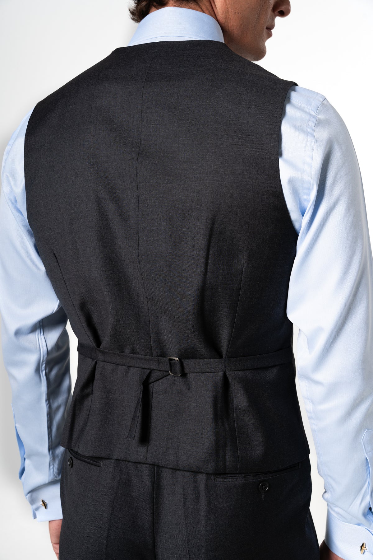 Fil a fil Stone Gray Wool Suit