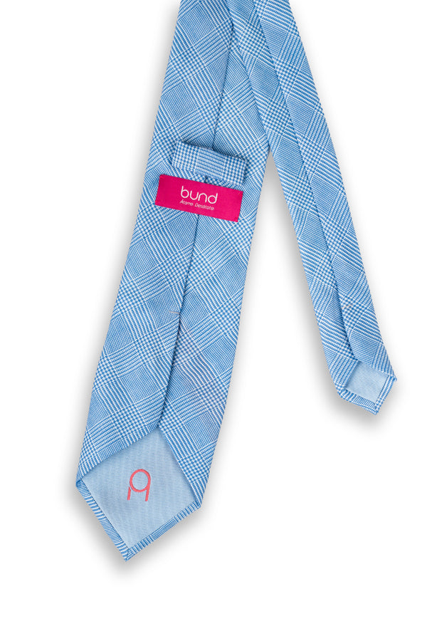 Corbata Príncipe de Gales Celeste de seda - BUND