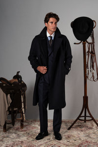 Plain Blue Japanese Coat - Abrigo a medida BUND