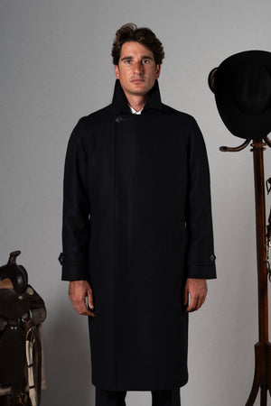 Plain Blue Japanese Coat - Abrigo a medida BUND