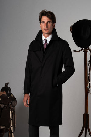 Black Western Rain Coat - Abrigo a medida BUND