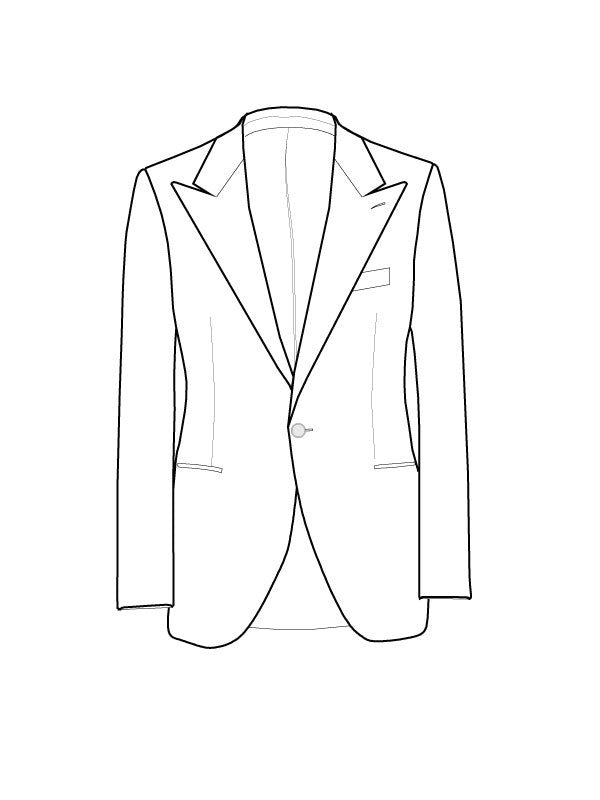 1 Button Jacket - Tuxedo
