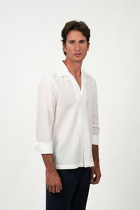 Camisa Lino Miami White