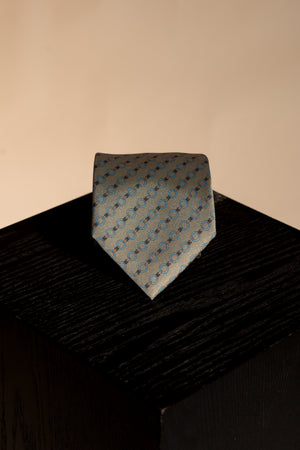 Corbata Chain Olive de seda - BUND