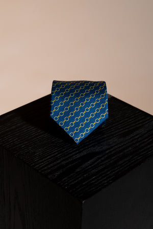 Corbata Chain Navy de seda - BUND