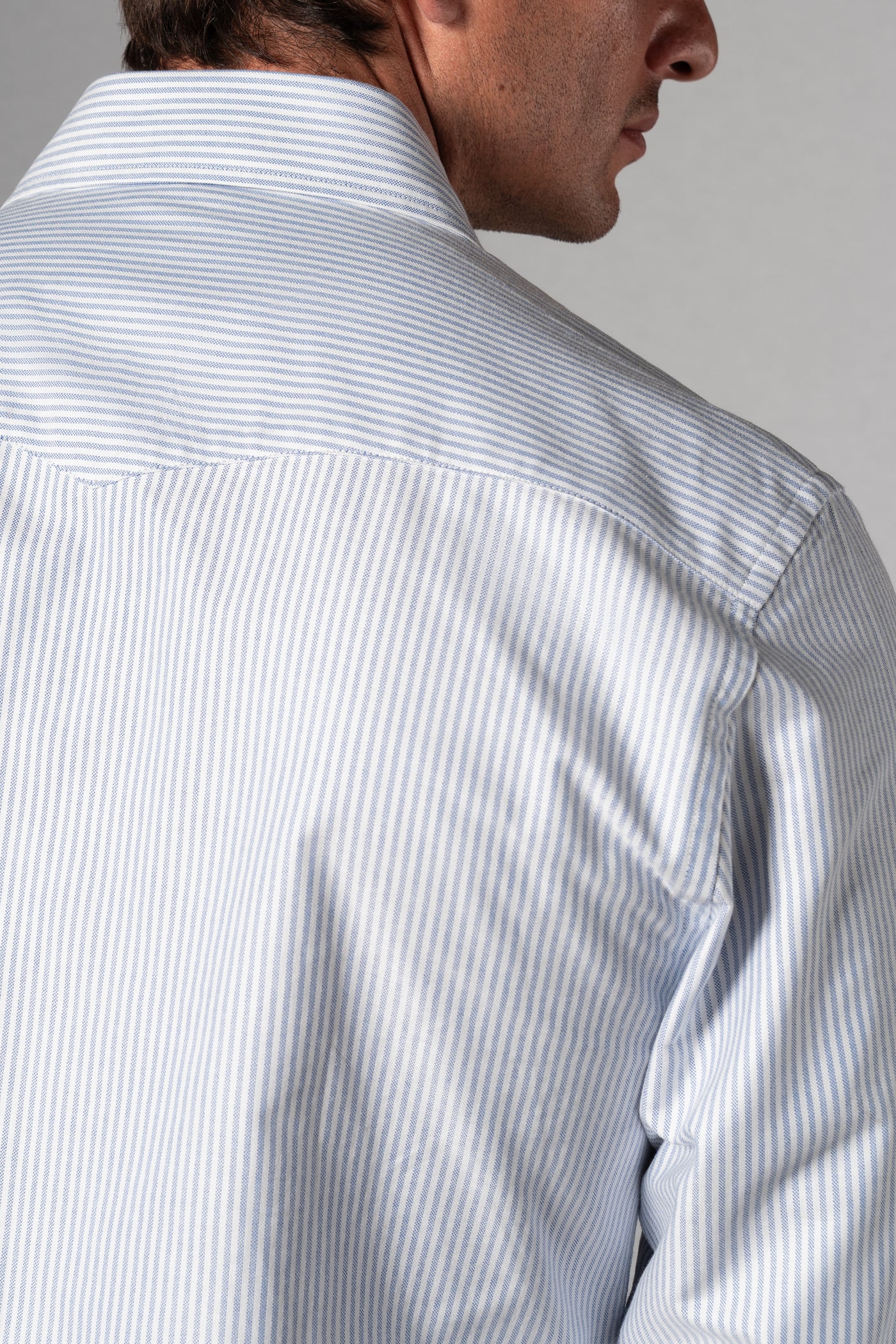 Blue Stripes Western Oxford Shirt - Camisa BUND
