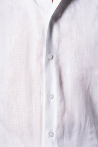 White Ceremony Linen Shirt - Camisa BUND