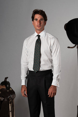 Sky Blue Light Stripes Business Shirt - Camisa BUND