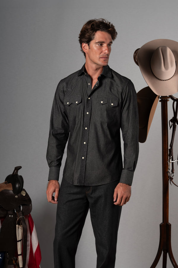 Denim Black Shirt