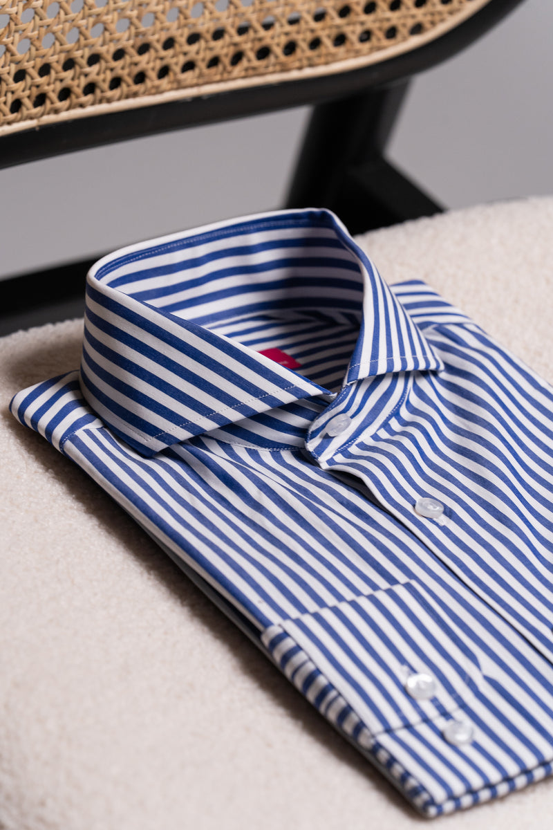 Camisa Popelin Raya Navy - Camisa BUND