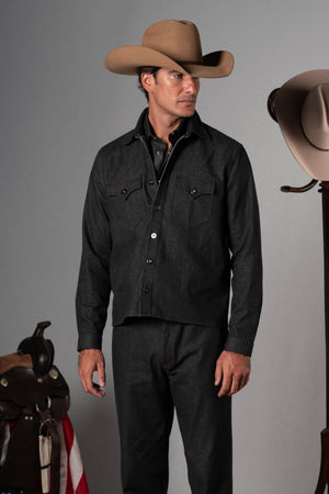 Black Western Overshirt - Camisa BUND
