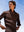 Camisa Lino Polera Dark Brown