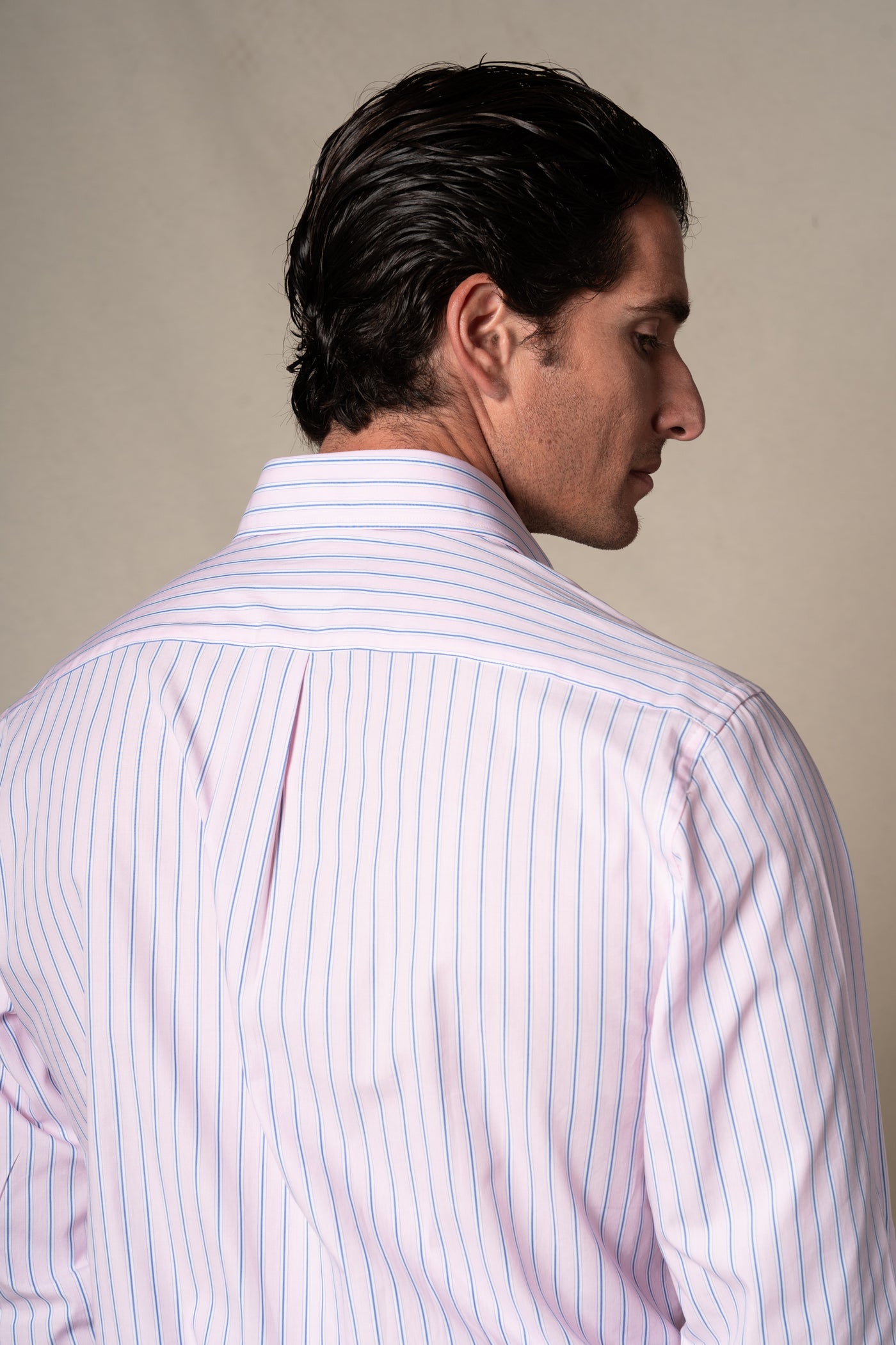 Pink Stripes Sport Cotton Casual Shirt — vista alternativa 4, BUND Costa Vice Spring Summer 26
