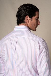 Pink Stripes Sport Cotton Casual Shirt — vista alternativa 4, BUND Costa Vice Spring Summer 26