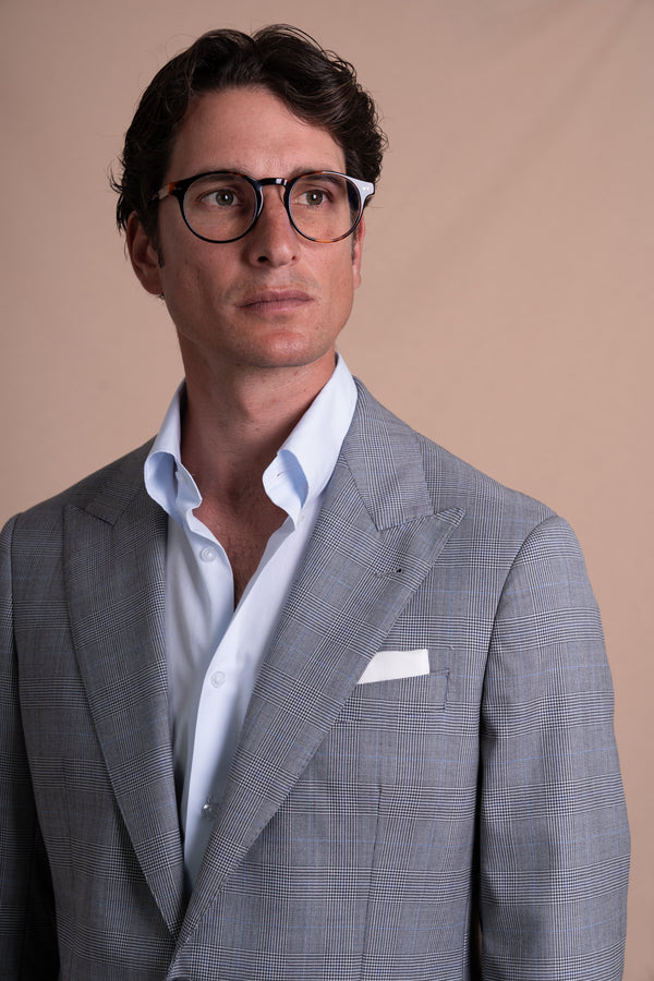 Wales Light Grey Wool Blazer