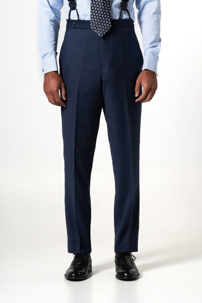 Wales Wool Navy Blue Tailoring Pants