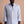 Plain Light Blue Linen Mao Casual Shirt