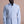 Seersucker White+Navy Cotton Down Pockets Casual Shirt