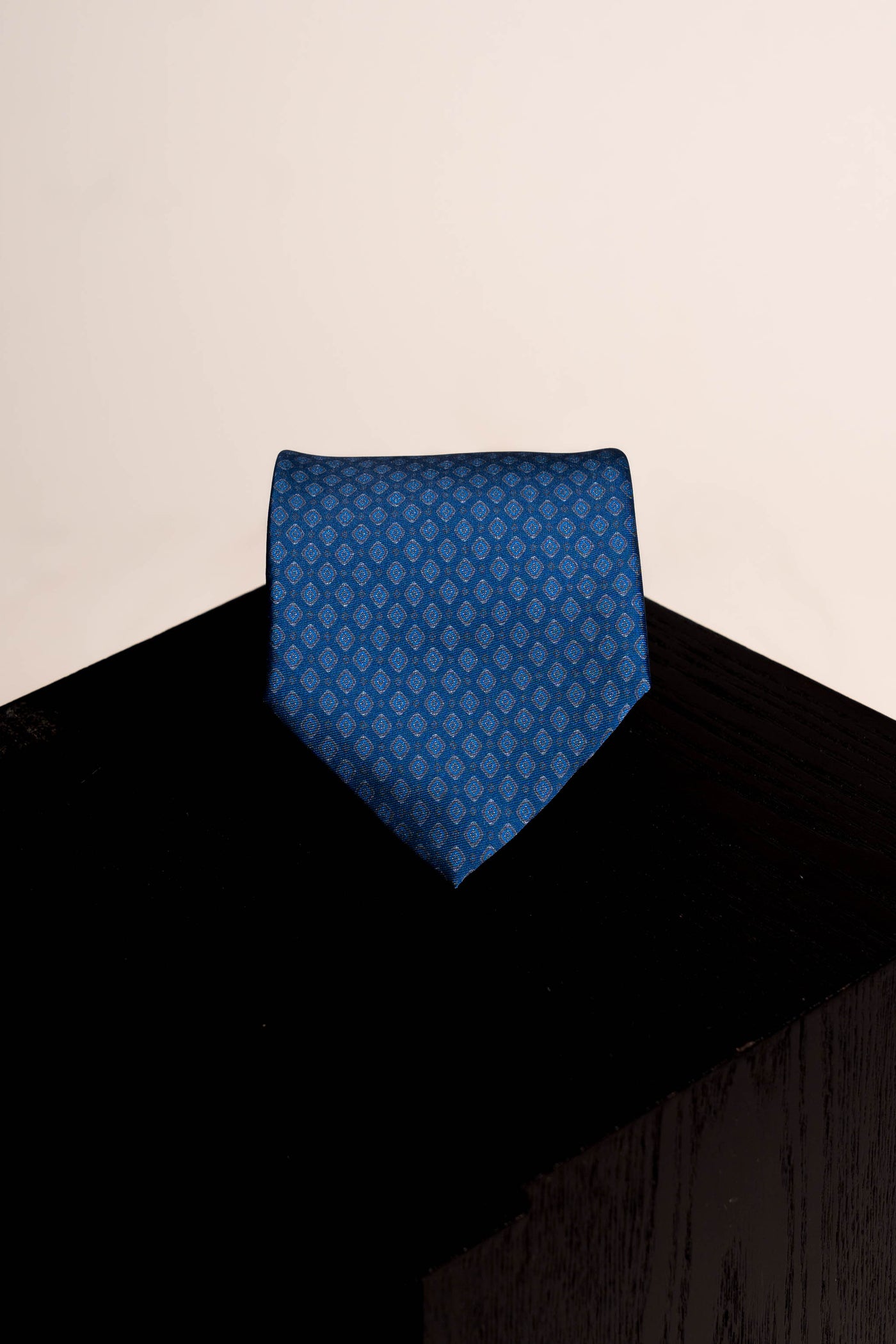 Corbata Old Diamond Navy Blue de seda - BUND