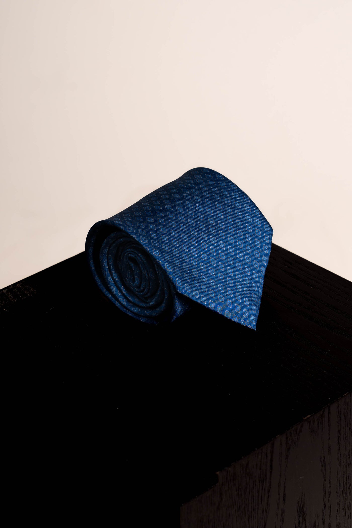 Corbata Old Diamond Navy Blue de seda - BUND